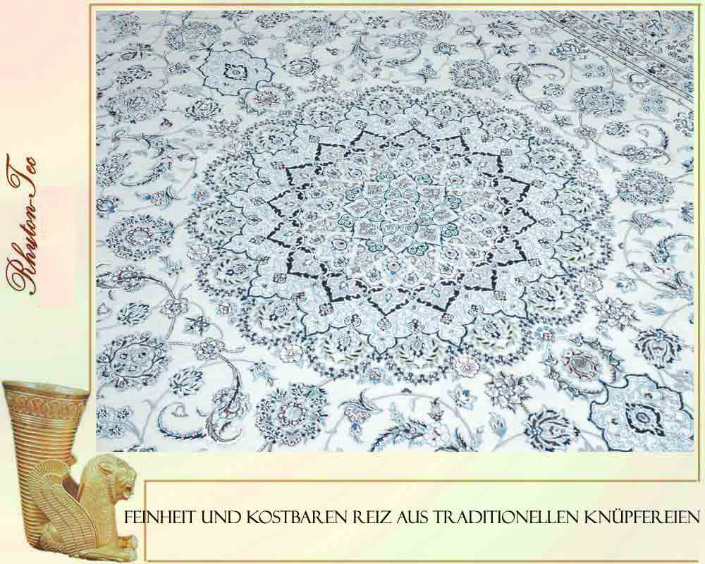 Prächtiger Perser Teppich mit Medaillonmuster