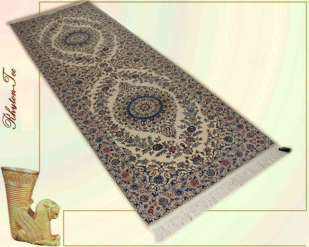 Exquisite Perser Teppich aus Isfahan, Stadt Nain, mit einzigartigen Eigenschaften